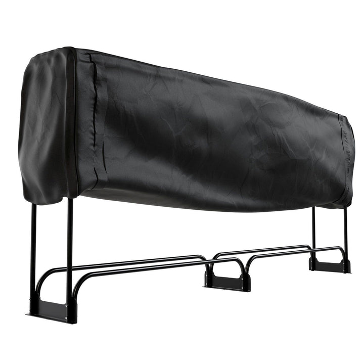 Kaminholzregal außen mit Abdeckung