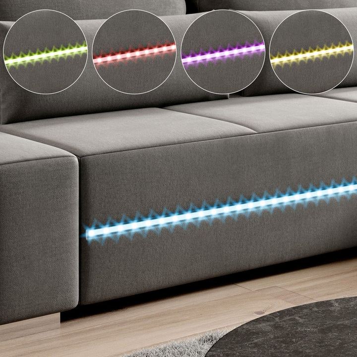 Sofa Davos mit LED