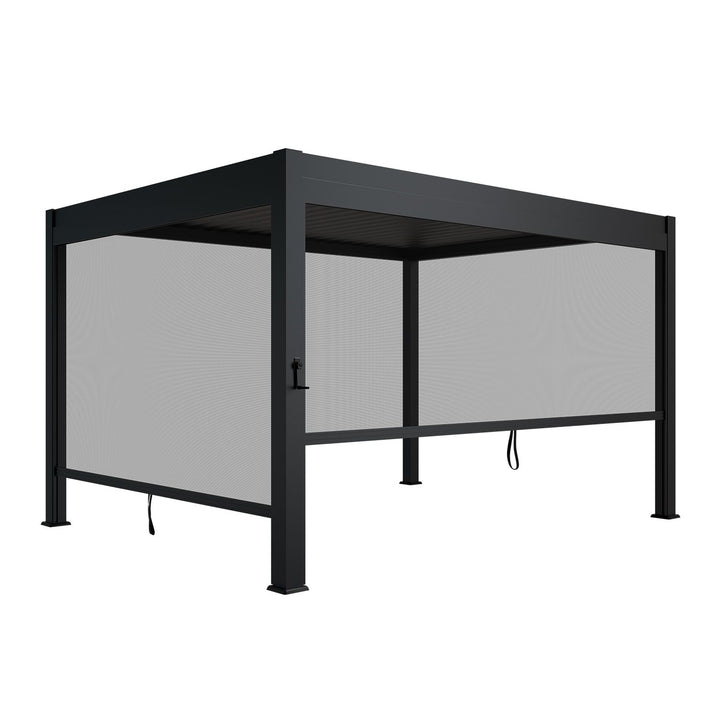 Lamellendach Tahiti 3 x 4 m inkl. 1x Seitenwand 3 m